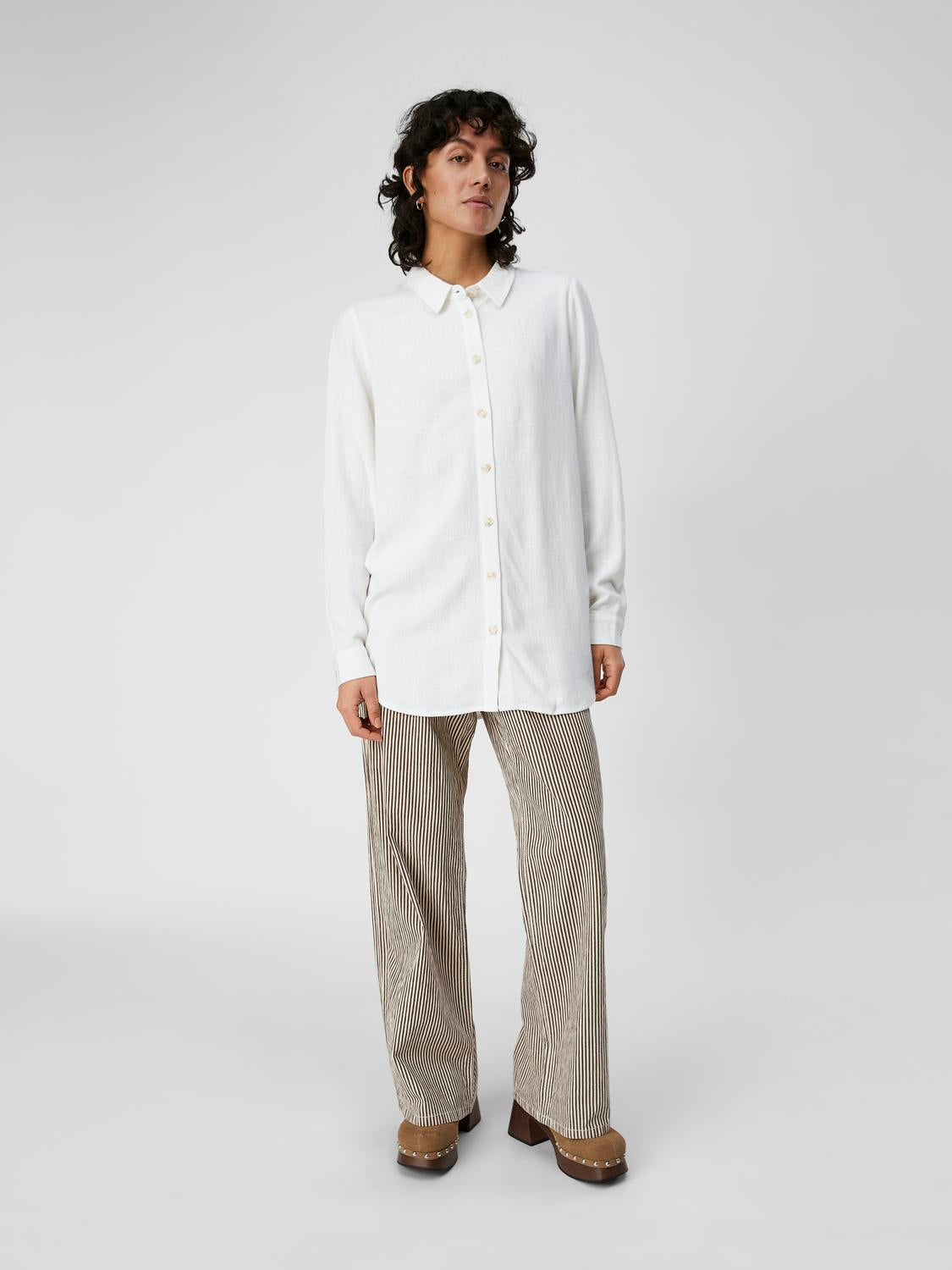 OBJSANNE Shirts - Cloud Dancer